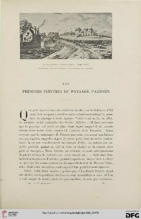 3. Pér. 40.1908: Les premiers peintres du paysage parisien