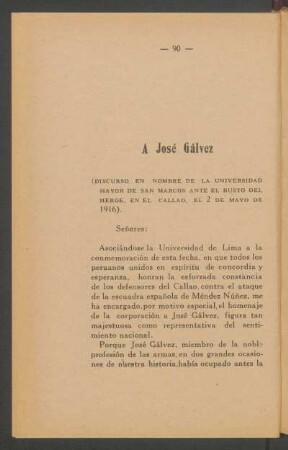 A José Gálvez