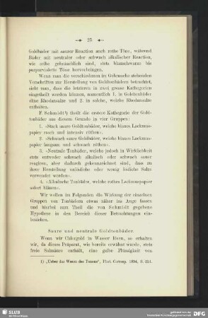 Saure und neutrale Goldtonbäder