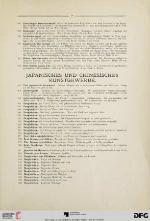 Japanisches und chinesisches Kunstgewerbe (Nr. 563-732)