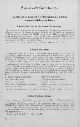 Avis aux étudiants français