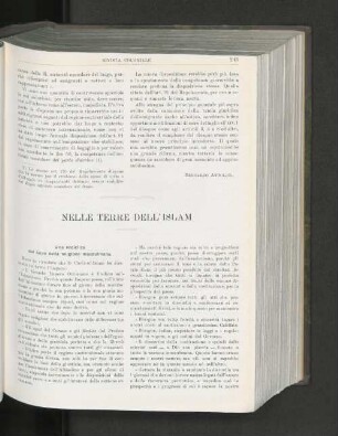 Nelle Terre Dell'Islam.