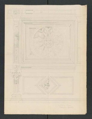 Siena, Rathauskapelle, Chorgestühl [Carl Luckow, zeichnerischer Nachlass]