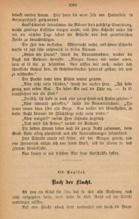 416. Kapitel. Nach der Flucht