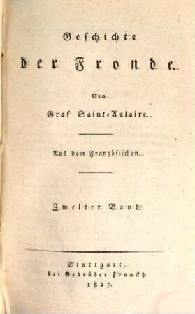Geschichte der Fronde, 2