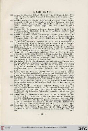 Nachtrag (Nr. 606 - 642)