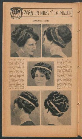 Peinados de moda : Para la niña y la mujer