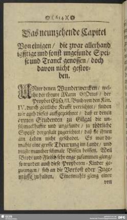 Das neunzehende Capitel. Von einigen, die zwar allerhand gifftige und sonst ungesunde Speise und Tranck genossen, doch davon nicht gestorben
