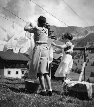 Wäsche im Wind