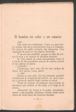 El hombre sin color y sin espacio