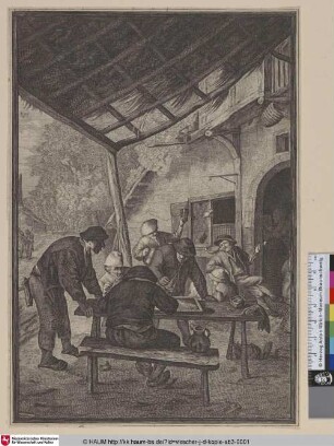 [Die Traktrakspieler; The Backgammon-players]