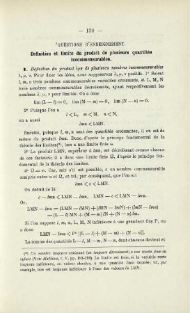 QUESTIONS D´ENSEIGNEMENT.