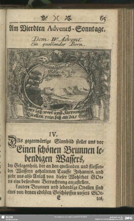IV. Quellen und Brunnen