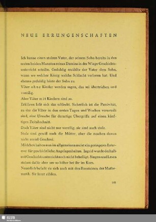 Neue Errungenschaften