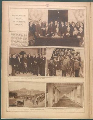 Inauguración oficial del Hospital Rawson