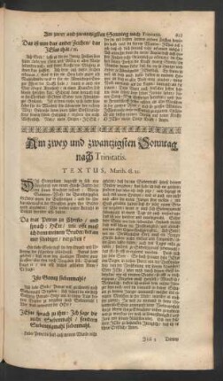 Am zwey und zwantzigsten Sonntag nach Trinitatis