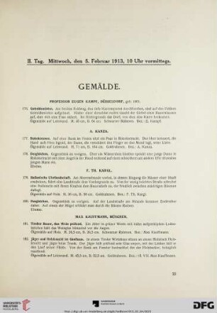 II. Tag, 10 Uhr vormittags (Nr. 176-354)