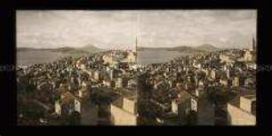 Panorama von Lussinpiccolo auf der Insel Losinj im Hintergrund Monte Ossero, Kroatien