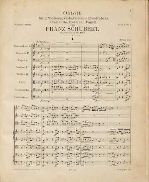 Franz Schuberts Werke. 3, Serie 3, Octette