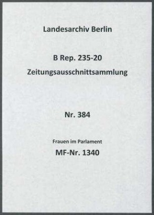 Frauen im Parlament