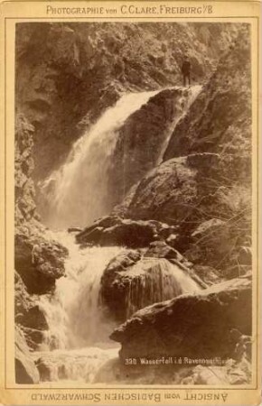 Ansichten vom badischen Schwarzwald: Wasserfall in der Ravennaschlucht