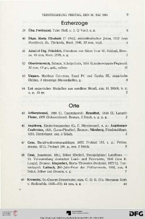 Orte (Nr. 45-71)