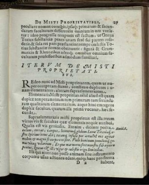Iterum De Misti Proprietatibus