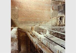 Bauarbeiten am Haupttreppenhaus im Neuen Museum