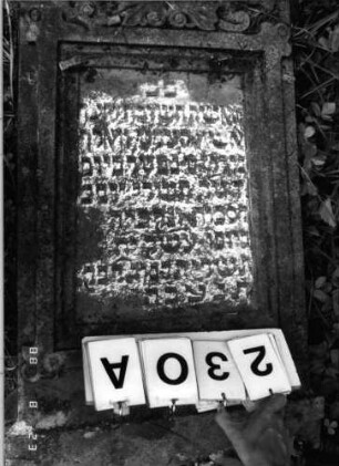 Grabstein 230 (Index: 100095851) Maße HxBxT: 185x50x17 cm: Grabstein 230A
