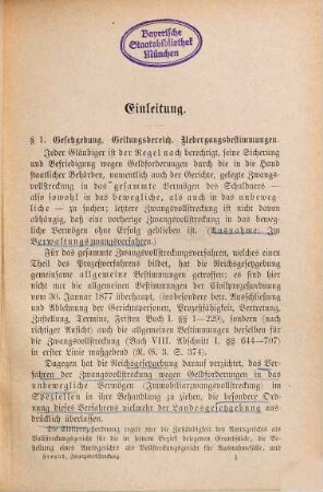 Die Zwangsvollstreckung in Grundstücke im Gebiete des allgemeinen Landrechts