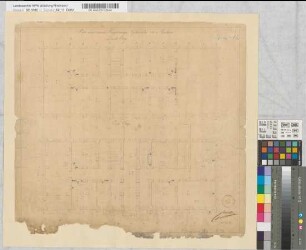 Plan der dritten Etage des Präsidial- Gebäudes zu Aachen Bl. 8 [Grundriß] der ersten und zweiten Etage