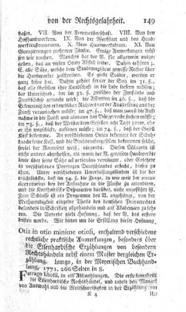 Otia in otio minime otiosi, enthaltend verschiedene rechtliche praktische Anmerkungen, besonders über die Eisenhardische Erzählungen von besondern Rechtshändeln. P.I.