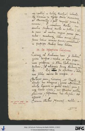 [fol. 7] De inscriptione studiosorum