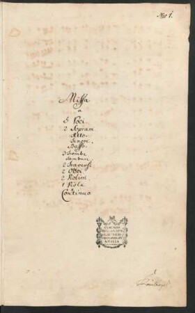 Messen; V (8), orch, bc; h-Moll; BWV 232