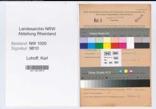 Entnazifizierung Karl Lohoff, geb. 12.05.1890 (Postinspektor)