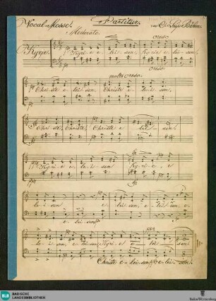 Masses - Don Mus.Ms. 2381 : V (X), org; a