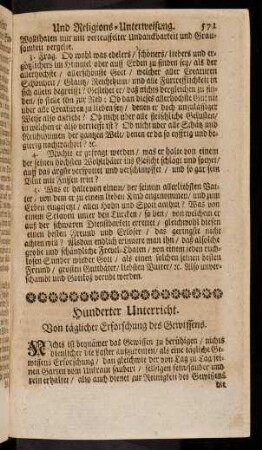 571-577, 100. Von taeglicher Erforschung des ...