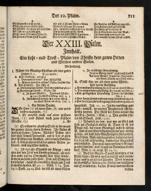 111-120, Der XXIII. Psalm