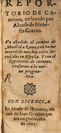 Repartorio de Caminos