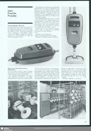Elektronische Spezialfachmaschine SAVIO AES 3 : Ideen Entwürfe Produkte