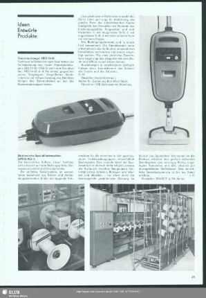 Elektronische Spezialfachmaschine SAVIO AES 3 : Ideen Entwürfe Produkte