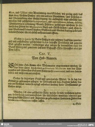 Cap. V. Von Heb-Ammen