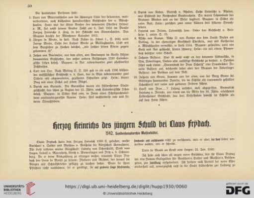 Herzog Heinrichs des jüngern Schuld bei Claus Frydach