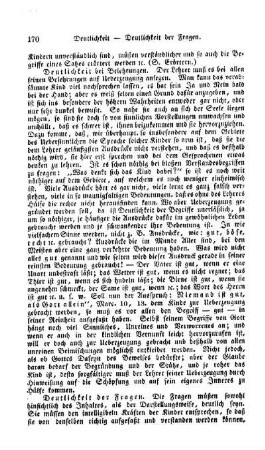 Deutlichkeit der Fragen