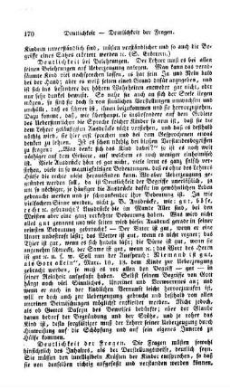 Deutlichkeit der Fragen