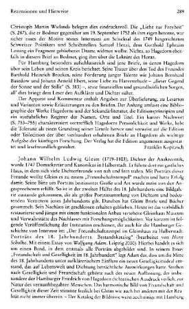 Der Freundschaftstempel im Gleimhaus zu Halberstadt, Porträts des 18. Jahrhunderts, Bestandskatalog, bearb. von Horst Scholke, mit einem Essay von Wolfgang Adam : Leipzig, 2000