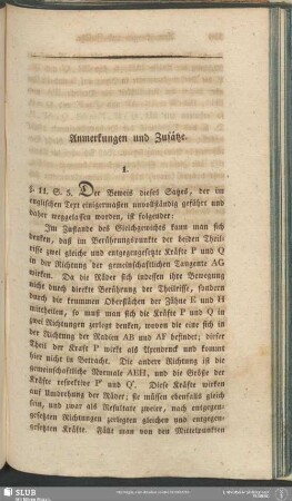 Anmerkungen und Zusätze