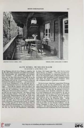 39: Alte Möbel im neuen Raum