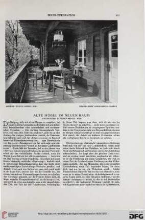 39: Alte Möbel im neuen Raum