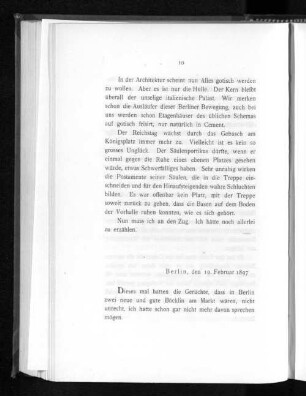 Berlin, den 19. Februar 1897